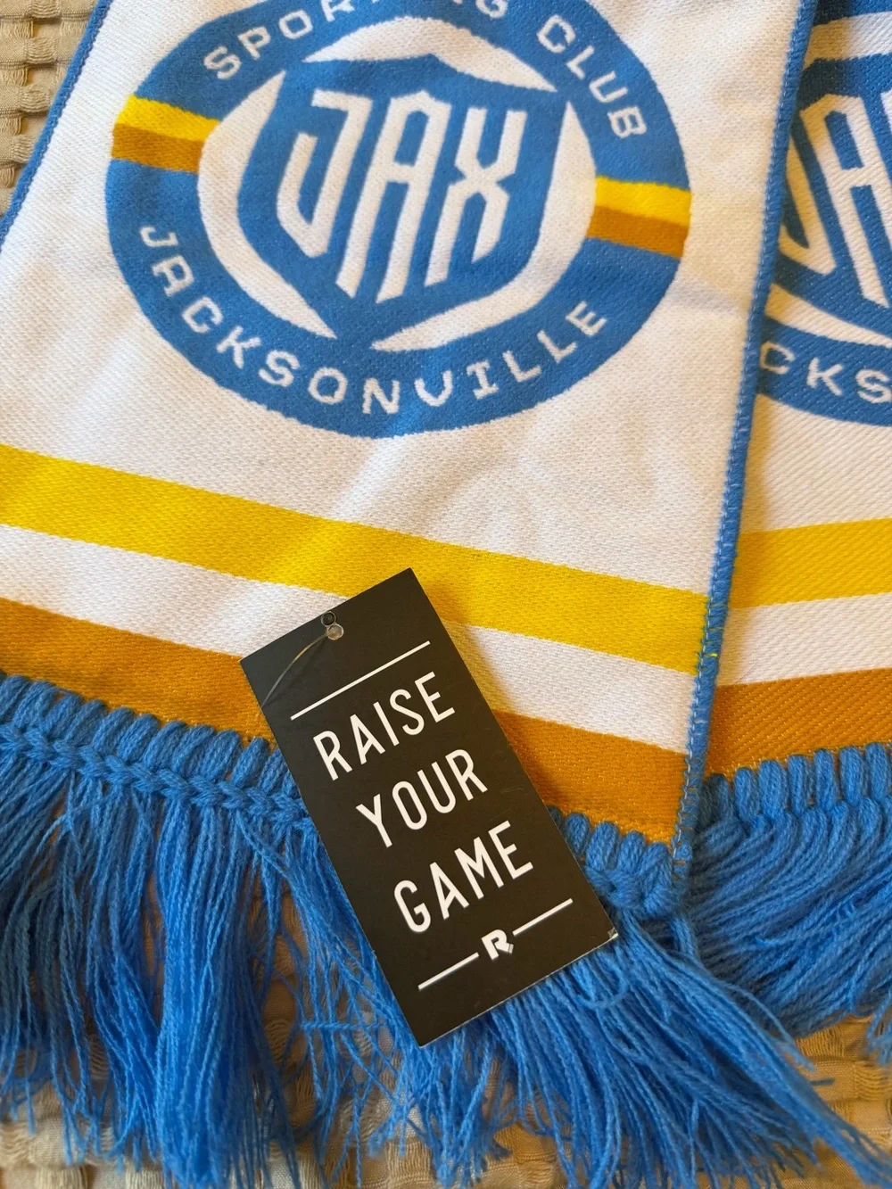 Sporting Club Jacksonville Blue & White Fan Scarf NWT